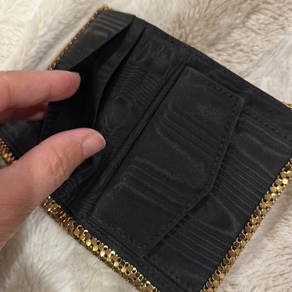 Whiting & Davis VINTAGE Gold Mesh Folded Wallet - Picture 4 of 9